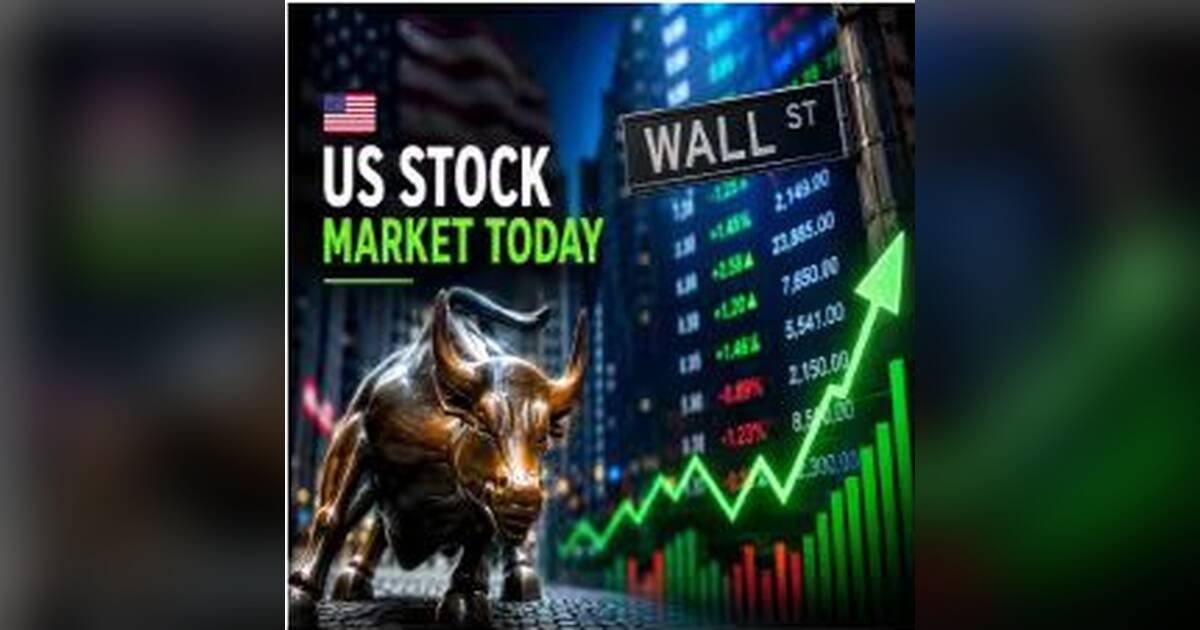 US stock market illustration